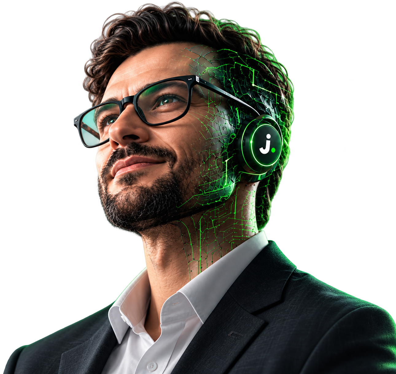 Representante do Meu Jurídico.IA com tecnologia integrada